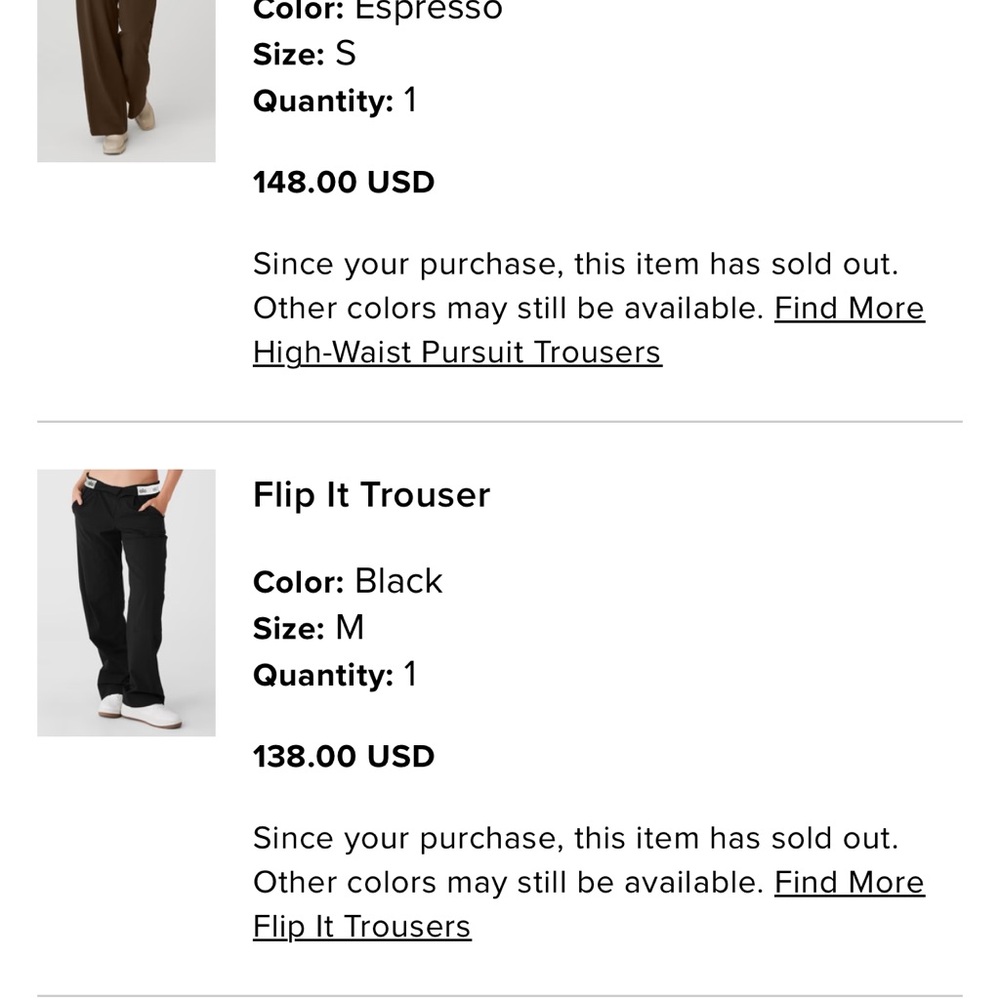 ALO Yoga Espresso Dress Pants